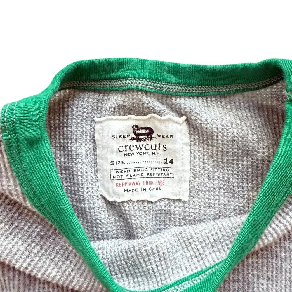 Crewcuts Thermal Long John Pajamas Size 14